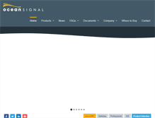 Tablet Screenshot of oceansignal.com